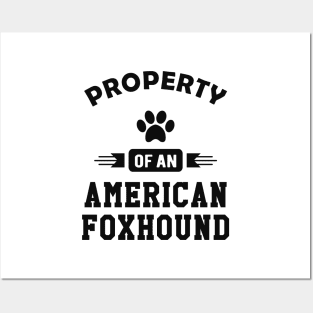 American Foxhound Dog - Property of an american foxhound Posters and Art